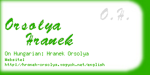 orsolya hranek business card